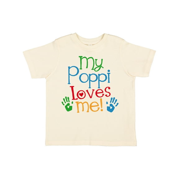 Inktastic My Poppi Loves Me Gift Boys or Girls Toddler T-Shirt