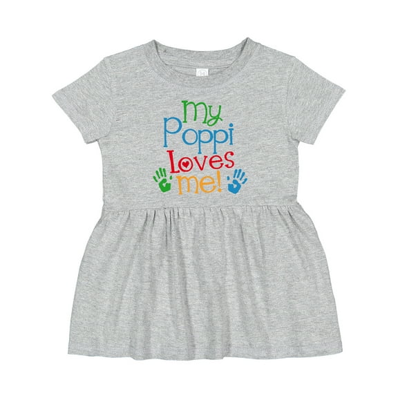 Inktastic My Poppi Loves Me Girls Baby Dress