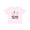 thumbnail image 1 of Inktastic My Poppi Loves Me Granddaughter Girls Baby T-Shirt, 1 of 5