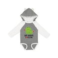 thumbnail image 1 of Inktastic My Poppi Loves Me Grandson Frog Boys Long Sleeve Baby Bodysuit, 1 of 5