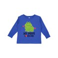thumbnail image 1 of Inktastic My Poppi Loves Me Grandson Frog Boys Long Sleeve Toddler T-Shirt, 1 of 5