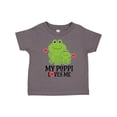 thumbnail image 1 of Inktastic My Poppi Loves Me Grandson Frog Boys Toddler T-Shirt, 1 of 5
