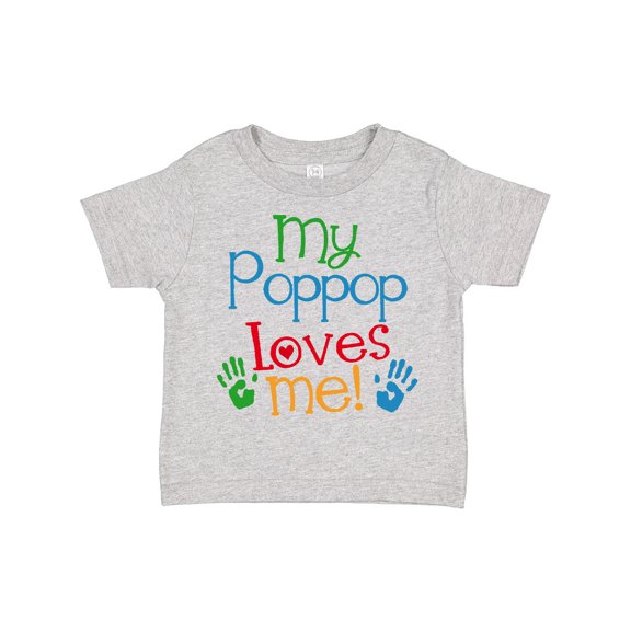 Inktastic My Poppop Loves Me Grandchild Boys or Girls Toddler T-Shirt