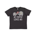 thumbnail image 1 of Inktastic My Poppop Loves Me Grandkids Youth T-Shirt, 1 of 5