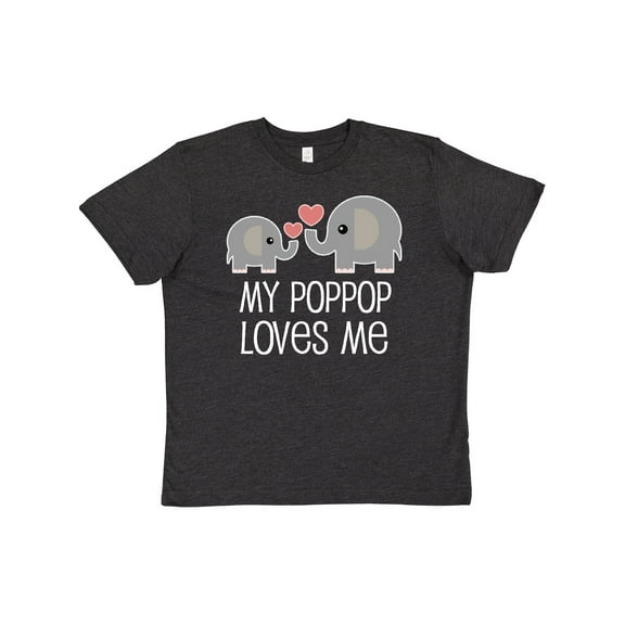 Inktastic My Poppop Loves Me Grandkids Youth T-Shirt