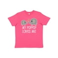 thumbnail image 1 of Inktastic My Poppop Loves Me Grandkids Youth T-Shirt, 1 of 5