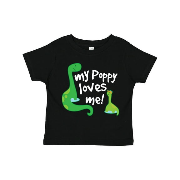 Inktastic My Poppy Grandpa Loves Me Boys Toddler T-Shirt
