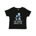 thumbnail image 1 of Inktastic My Poppy Loves Me Boys Giraffe Grandson Boys Toddler T-Shirt, 1 of 5
