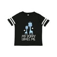 thumbnail image 1 of Inktastic My Poppy Loves Me Boys Giraffe Grandson Boys Toddler T-Shirt, 1 of 5