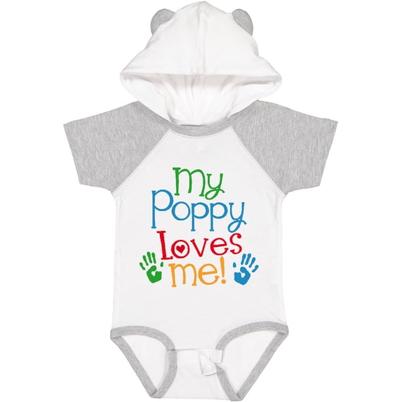 Inktastic My Poppy Loves Me Boys or Girls Baby Bodysuit