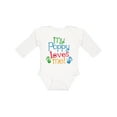 thumbnail image 1 of Inktastic My Poppy Loves Me Boys or Girls Long Sleeve Baby Bodysuit, 1 of 5