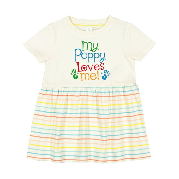 Inktastic My Poppy Loves Me Girls Baby Dress