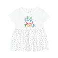 thumbnail image 1 of Inktastic My Poppy Loves Me Girls Baby Dress, 1 of 5