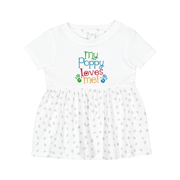 Inktastic My Poppy Loves Me Girls Baby Dress