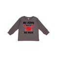 thumbnail image 1 of Inktastic My Poppy Loves Me Grandchild Boys or Girls Long Sleeve Toddler T-Shirt, 1 of 5
