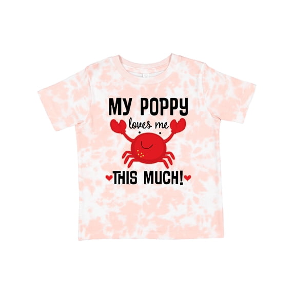 Inktastic My Poppy Loves Me Grandchild Boys or Girls Toddler T-Shirt