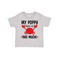 thumbnail image 1 of Inktastic My Poppy Loves Me Grandchild Boys or Girls Toddler T-Shirt, 1 of 5