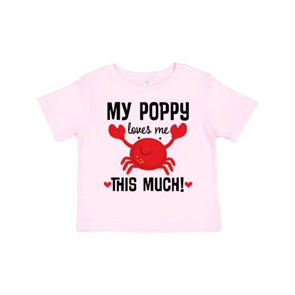 Inktastic My Poppy Loves Me Grandchild Boys or Girls Toddler T-Shirt