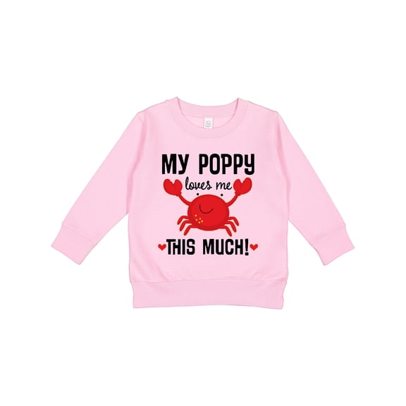 Inktastic My Poppy Loves Me Grandchild Toddler Sweatshirt