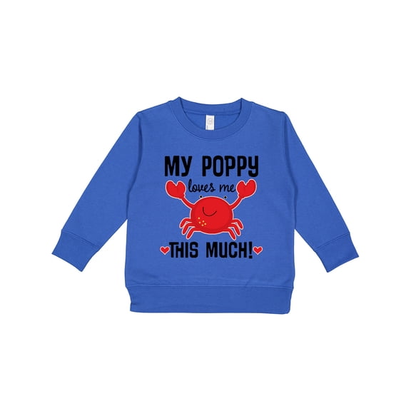 Inktastic My Poppy Loves Me Grandchild Toddler Sweatshirt