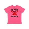 thumbnail image 1 of Inktastic My Poppy Loves Me Grandchild Youth T-Shirt, 1 of 5