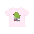 thumbnail image 1 of Inktastic My Poppy Loves Me Grandson Frog Boys Baby T-Shirt, 1 of 5
