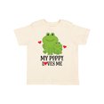 thumbnail image 1 of Inktastic My Poppy Loves Me Grandson Frog Gift Boys Toddler T-Shirt, 1 of 5