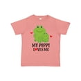 thumbnail image 1 of Inktastic My Poppy Loves Me Grandson Frog Gift Boys Toddler T-Shirt, 1 of 5