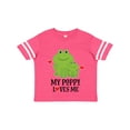 thumbnail image 1 of Inktastic My Poppy Loves Me Grandson Frog Gift Boys Toddler T-Shirt, 1 of 5