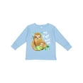 thumbnail image 1 of Inktastic My Pops Loves Me- Cute Sloth and Baby Boys or Girls Long Sleeve Toddler T-Shirt, 1 of 5