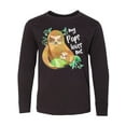 thumbnail image 1 of Inktastic My Pops Loves Me- Cute Sloth and Baby Long Sleeve Youth T-Shirt, 1 of 5