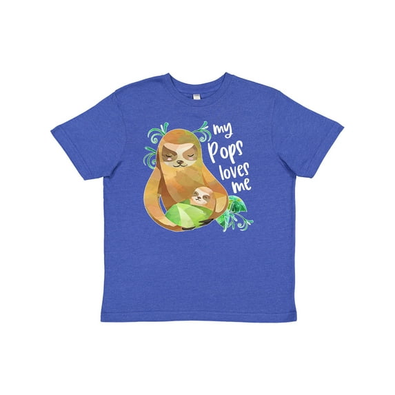 Inktastic My Pops Loves Me- Cute Sloth and Baby Youth T-Shirt