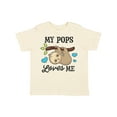 thumbnail image 1 of Inktastic My Pops Loves Me with Sloth and Hearts Boys or Girls Toddler T-Shirt, 1 of 5