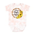 thumbnail image 1 of Inktastic My Pops Loves Me with Sunflower Wreath Boys or Girls Baby Bodysuit, 1 of 5