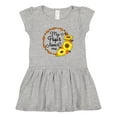 thumbnail image 1 of Inktastic My Pops Loves Me with Sunflower Wreath Girls Toddler Dress, 1 of 5