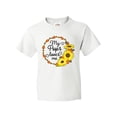 thumbnail image 1 of Inktastic My Pops Loves Me with Sunflower Wreath Youth T-Shirt, 1 of 5