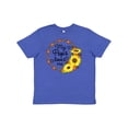 thumbnail image 1 of Inktastic My Pops Loves Me with Sunflower Wreath Youth T-Shirt, 1 of 5