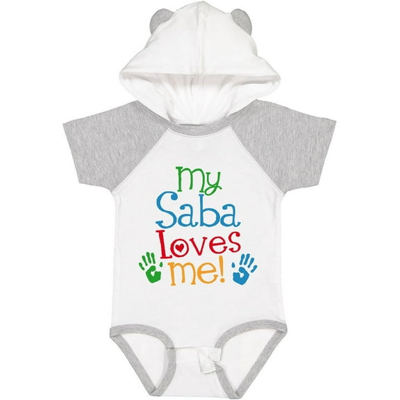Inktastic My Saba Loves Me Boys or Girls Baby Bodysuit