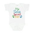 thumbnail image 1 of Inktastic My Saba Loves Me Boys or Girls Baby Bodysuit, 1 of 5