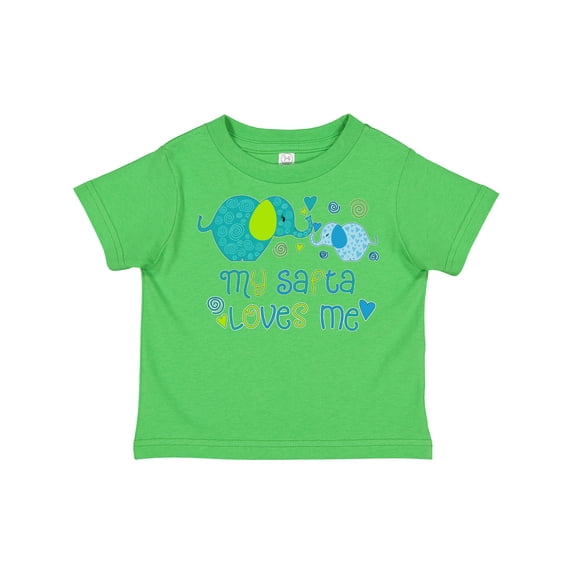 Inktastic My Safta Loves Me- Cute Elephants Boys or Girls Toddler T-Shirt
