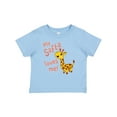 thumbnail image 1 of Inktastic My Safta Loves Me Cute Giraffe Boys or Girls Baby T-Shirt, 1 of 5