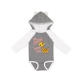 thumbnail image 1 of Inktastic My Safta Loves Me Cute Giraffe Boys or Girls Long Sleeve Baby Bodysuit, 1 of 5