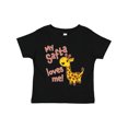 thumbnail image 1 of Inktastic My Safta Loves Me- Cute Giraffe Boys or Girls Toddler T-Shirt, 1 of 5