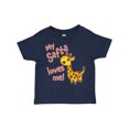 thumbnail image 1 of Inktastic My Safta Loves Me- Cute Giraffe Boys or Girls Toddler T-Shirt, 1 of 5
