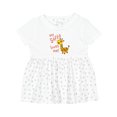 thumbnail image 1 of Inktastic My Safta Loves Me Cute Giraffe Girls Baby Dress, 1 of 5