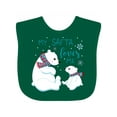 thumbnail image 1 of Inktastic My Safta Loves Me- Cute Polar Bears Boys or Girls Baby Bib, 1 of 4