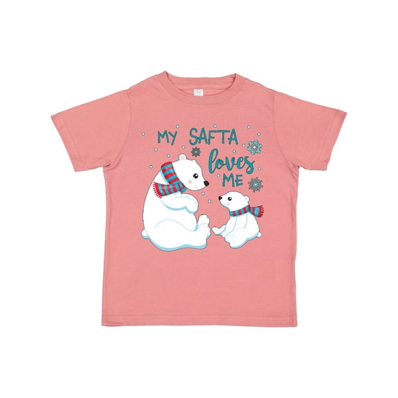 Inktastic My Safta Loves Me- Cute Polar Bears Boys or Girls Toddler T-Shirt