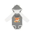 thumbnail image 1 of Inktastic My Safta Loves Me- Little Fox Boys or Girls Long Sleeve Baby Bodysuit, 1 of 5