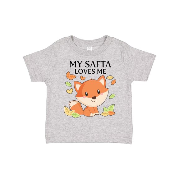Inktastic My Safta Loves Me- little fox Boys or Girls Toddler T-Shirt