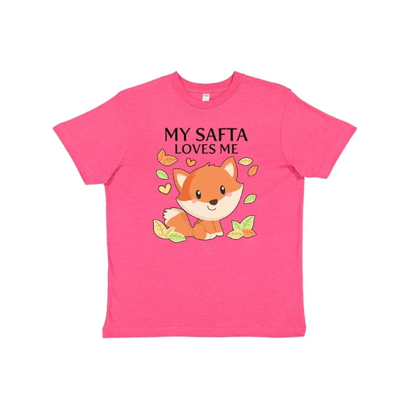 Inktastic My Safta Loves Me- little fox Youth T-Shirt